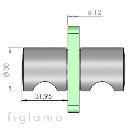türgriff Oberfläche Geschliffen Material Aluminiu Glas [mm] 6 - 12 [1]