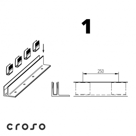 croso 1.0 / F set 2 Finisaj profile natur Sticla [mm] profile 16,76 - 17,52 [2]