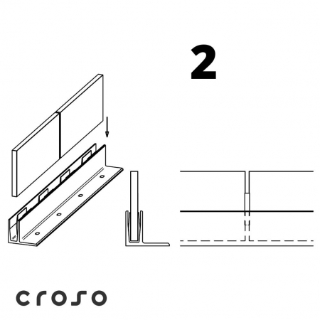 croso 1.0 / Y set 4 Finisaj profile natur Sticla [mm] profile 16,76 - 17,52 [3]