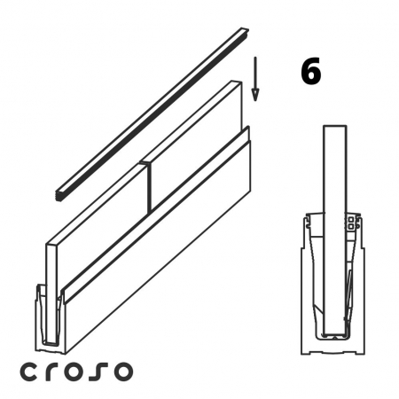 croso 2.0 / F set 5 Finisaj profile natur Sticla [mm] profile 16,76 - 17,52 [7]