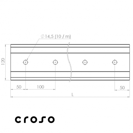 Lineáris rögzítés hőhídszakítással [1]