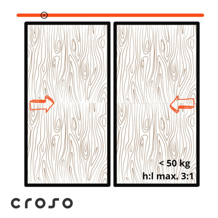 Posuvné dvere - Portavant M50 wood (< 50kg)