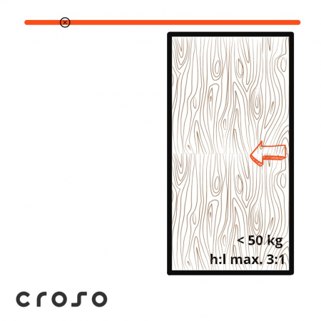 Klizna vrata - Portavant M50 wood (< 50kg)