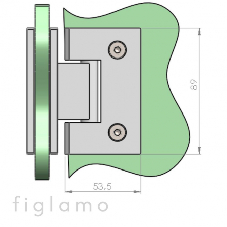 üveg-üveg 90° Felület Csiszolt Anyag KO33 üveg [mm] 8 - 10 [1]