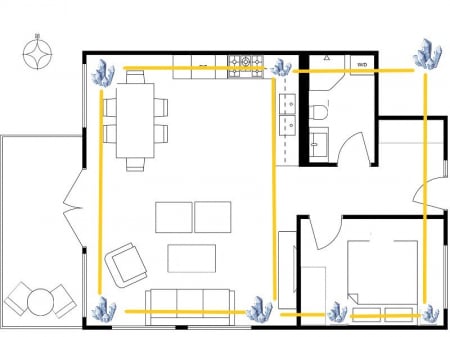 Retele complexe de cristale - retele de cristale pentru curte si casa