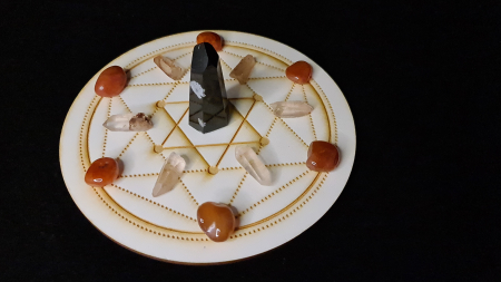 Griduri cu cristale - Grid pentru lucrul cu Energia Feminina