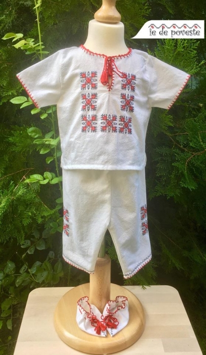 Costumas traditional pentru botez - Vladimir- 5 piese [2]