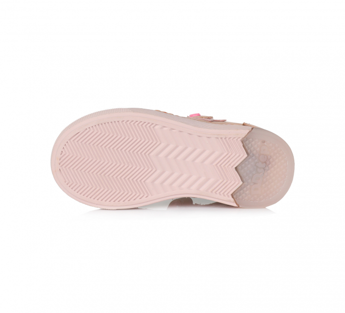 Pantofi fete cu LED, piele, roz - D.D.Step [5]
