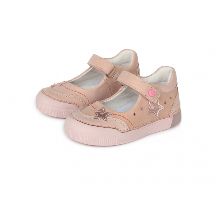 Pantofi fete cu LED, piele, roz - D.D.Step [6]