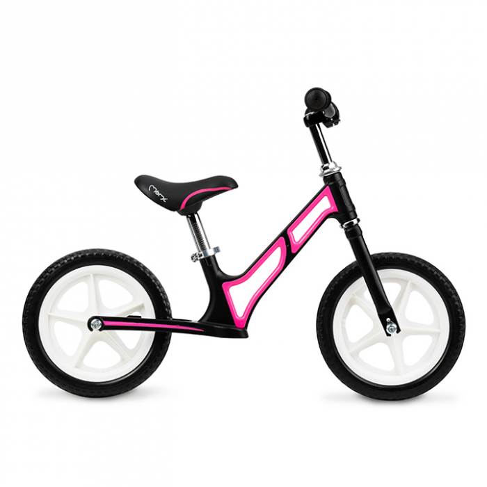 Bicicleta de echilibru, MoMi M00V Pink, Fara pedale, Reglabila,Cadru din aliaj de magneziu, Roti din spuma EVA, Absorbtie a socurilor [3]