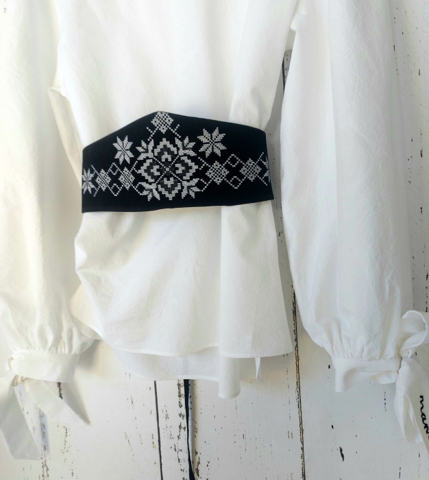 Bluza dama din panza cu broderie traditionala - MAMA [9]