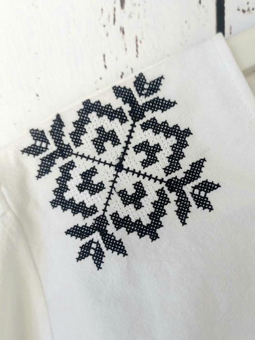 Bluza dama din panza cu broderie traditionala - MAMA [7]