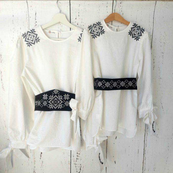Bluza dama din panza cu broderie traditionala - MAMA [10]