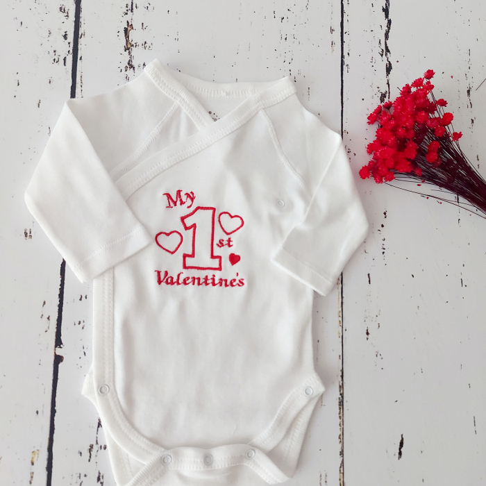 Body bebeluși cu maneca lunga I My 1st Valentine's [2]