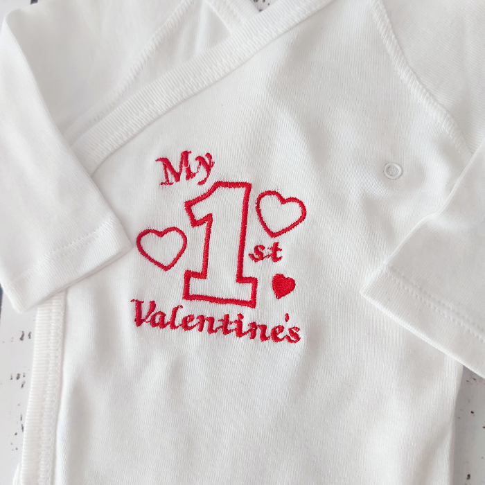 Body bebeluși cu maneca lunga I My 1st Valentine's [3]