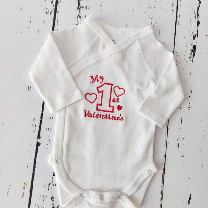 Body bebeluși cu maneca lunga I My 1st Valentine's [6]