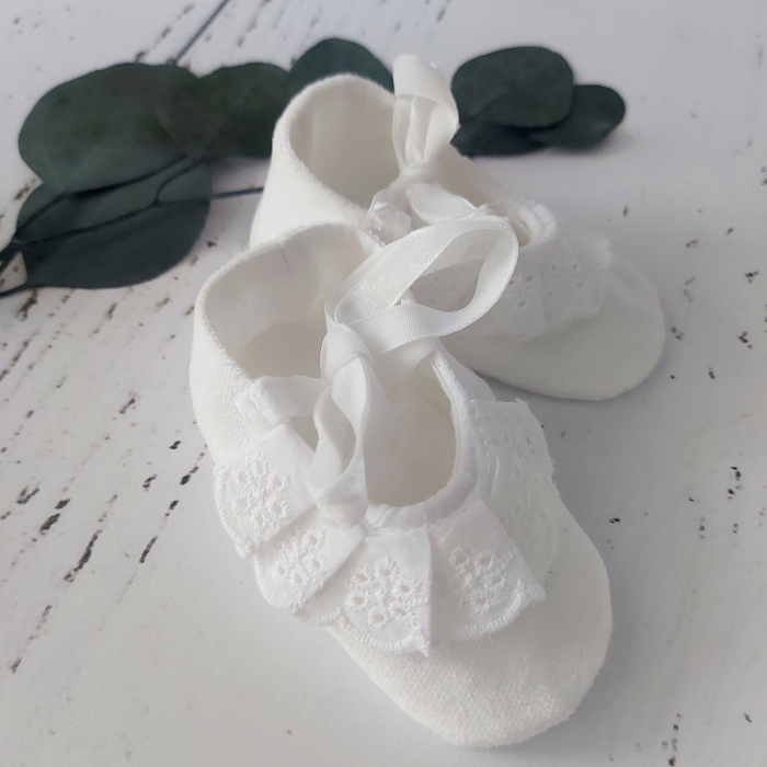Boneta bebe din catifea bumbac - White Snow [5]