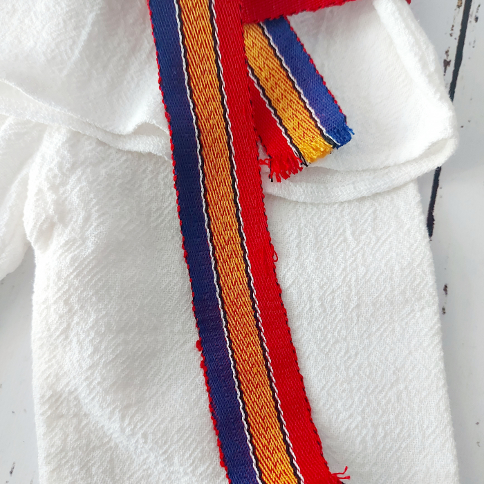 Brâu traditional tricolor pentru copii -tesut [3]