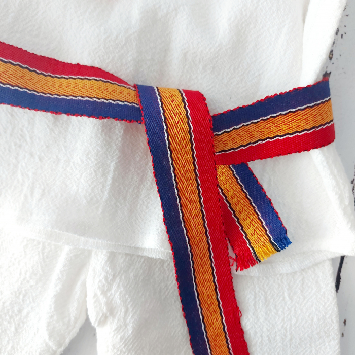 Brâu traditional tricolor pentru copii -tesut [2]