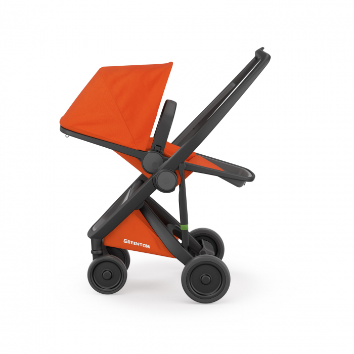 Carucior 2 in 1, Greentom, 100% Ecologic, Black Orange [6]