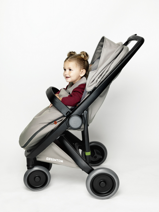 Carucior, Greentom, Classic Upp, 100% Ecologic, Black Grey [3]