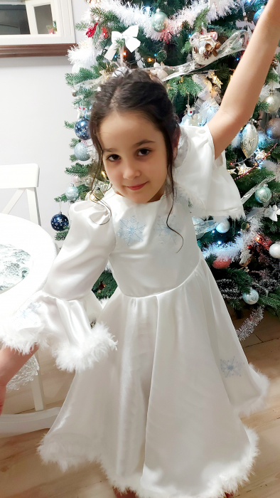 Rochie fete Fulg de nea [6]