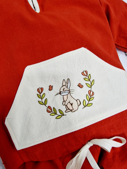 Costumas din bumbac unisex I broderie Iepuras [4]