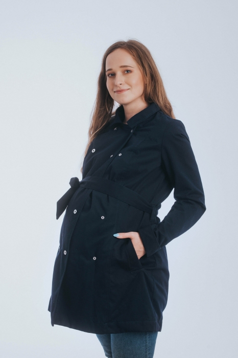 Geaca trench Babywearing Lenny Lamb- Bleumarin- marime XS [9]
