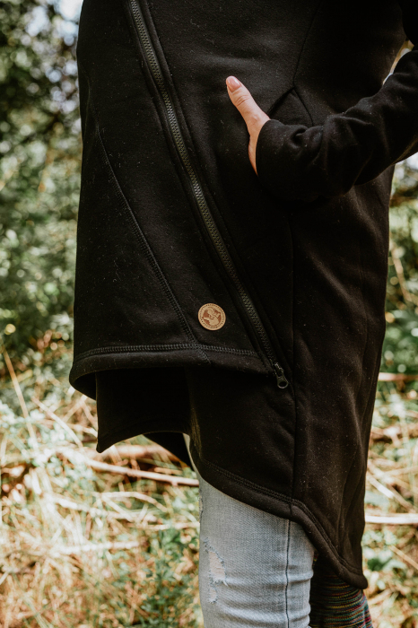 Hanorac hoodie Babywearing Black with Wild Soul Daedalus -marime XL [8]