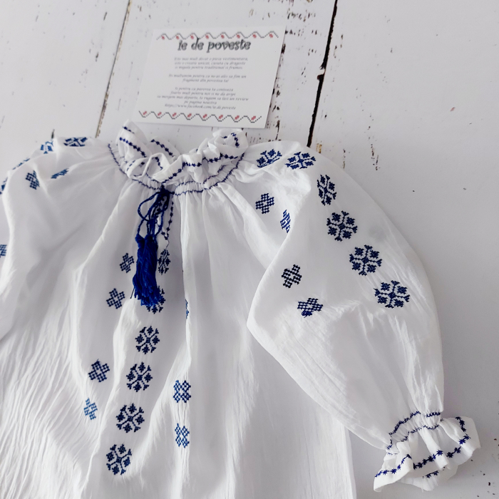 Ie traditionala fete - Catrinel- Albastru [4]