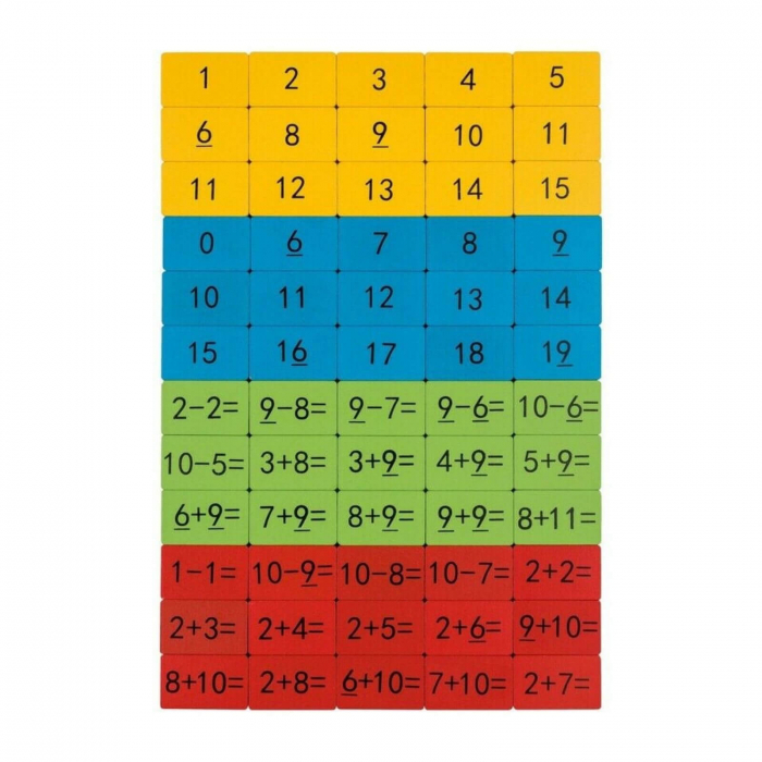 Joc Educativ Lemn cu calcule matematice cu plus - minus [4]