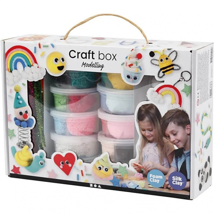 Kit creativ cu plastilina Foam Clay si Silk Clay [2]