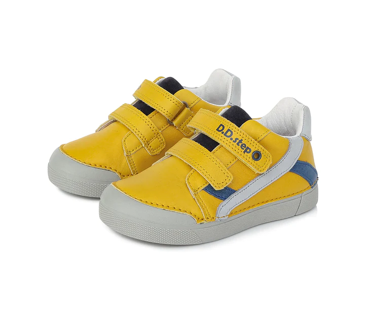 Pantofi baieti din piele cu arici I Galben I D.D.Step [6]