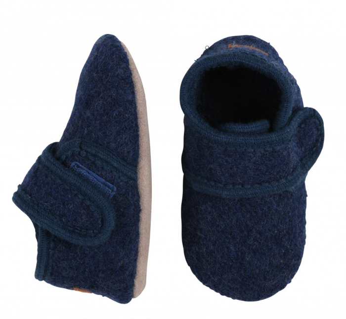 Pantofi de interior din lana naturala - Marine [1]