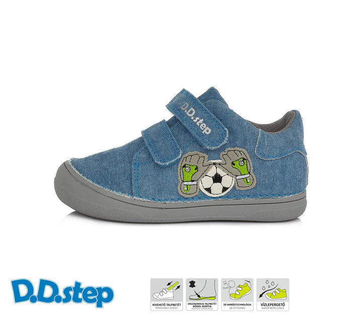 Pantofi de panza, baieti, jeans fotbal - D.D.Step [1]
