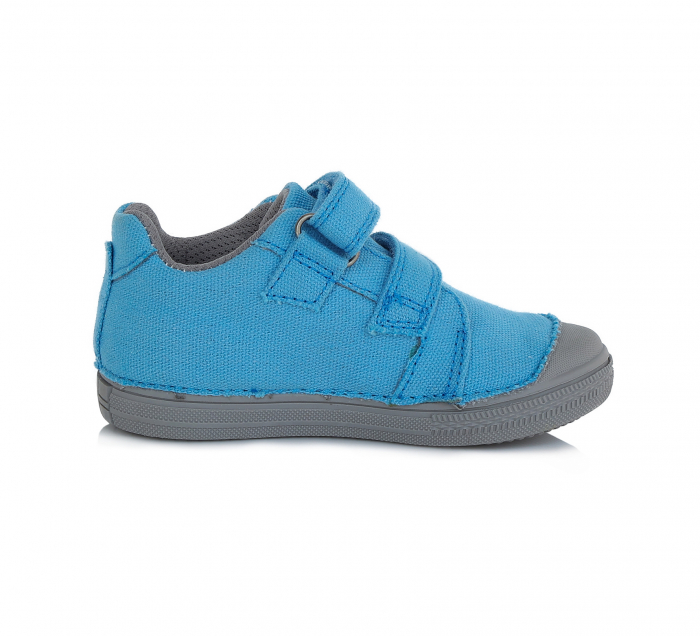 Pantofi de panza, baieti, albastru cu crocodil - D.D.Step [5]