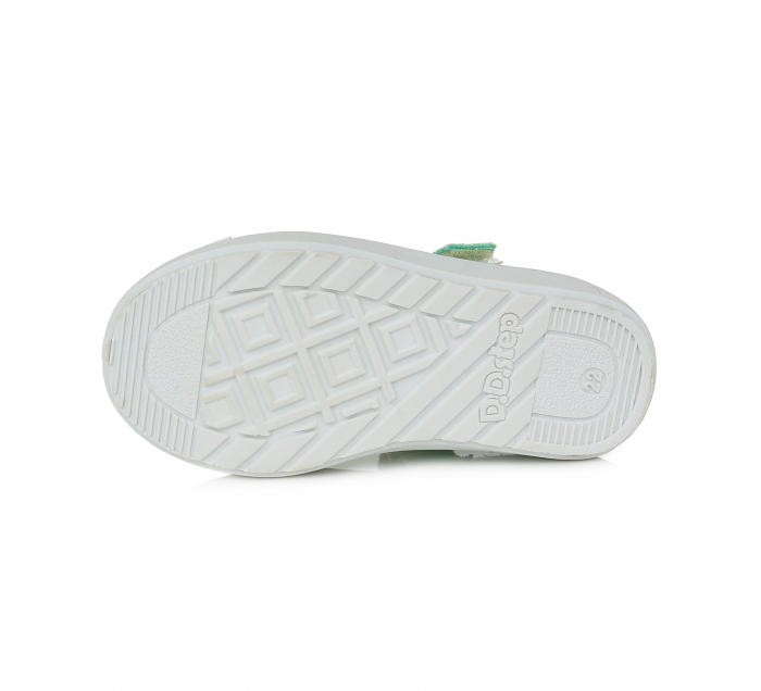 Pantofi de panza fete, verde cu floricele - D.D.Step [6]