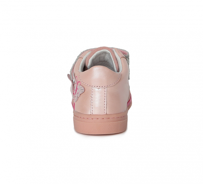 Pantofi piele fete cu velcro Ponte20, roz- D.D.Step [2]