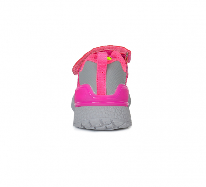 Pantofi sport din panza, fete, cu LED-uri, roz - D.D.Step [2]