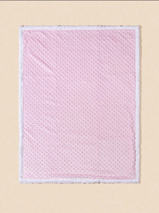Patura fleece pentru bebelusi Pink I 100x75 cm [2]