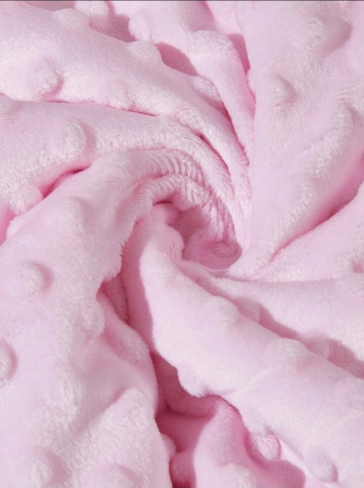 Patura fleece pentru bebelusi Pink I 100x75 cm [3]