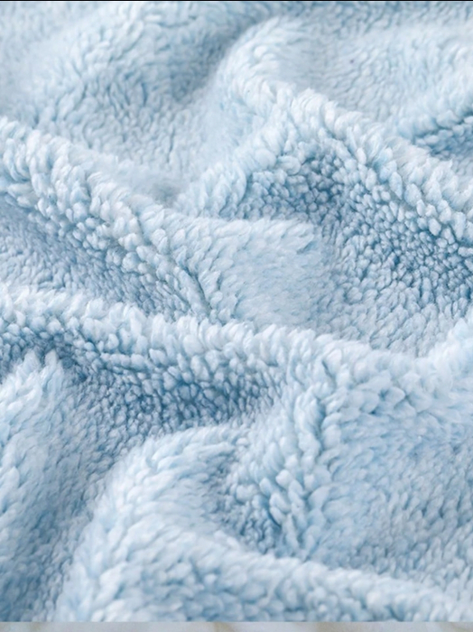 Patura fleece pentru bebelusi BlueI 100x75 cm [2]