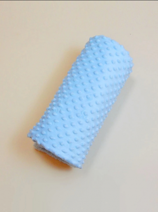 Patura fleece pentru bebelusi BlueI 100x75 cm [3]