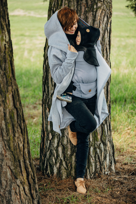 Pieptar polar fleece 2 in 1 Mami si Bebe- Turtleneck for Two Black [9]