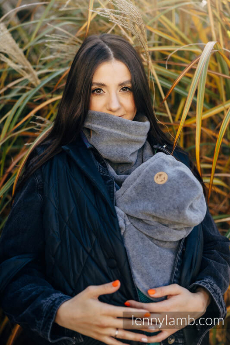 Pieptar polar fleece 2 in 1 Mami si Bebe- Turtleneck for Two - Dark Grey [12]