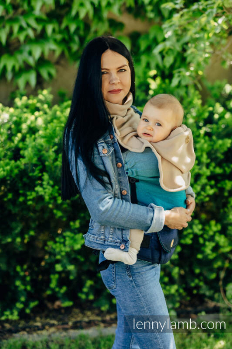 Pieptar polar fleece 2 in 1 Mami si Bebe- Turtleneck for Two Sweet Cappuccino [6]