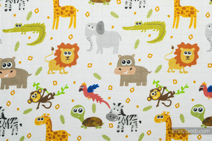 Pled muselina bambus 120x120 cm - TRIP TO THE ZOO- LennyLamb [9]