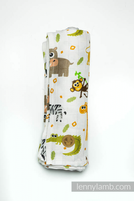 Pled muselina bambus 120x120 cm - TRIP TO THE ZOO- LennyLamb [2]