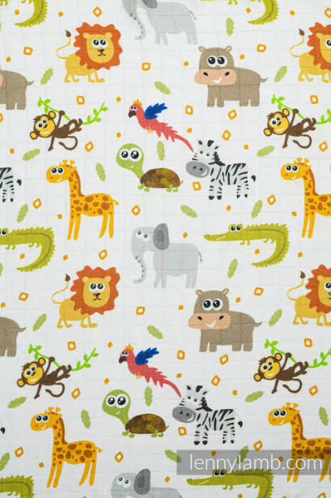 Pled muselina bambus 120x120 cm - TRIP TO THE ZOO- LennyLamb [8]
