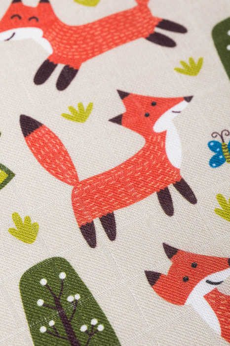 Pled muselina bambus 120x120 cm - FOXY FUN- LennyLamb [3]